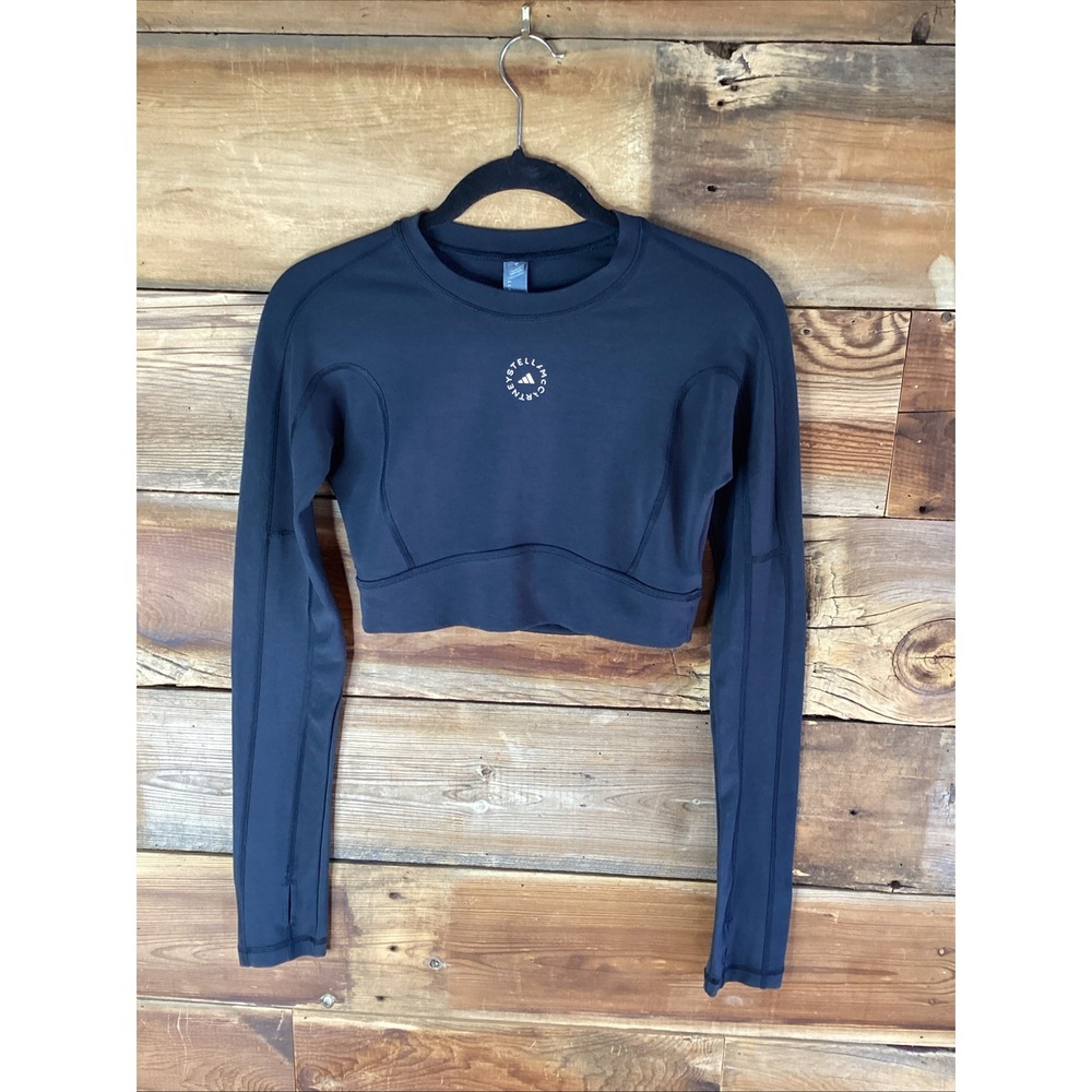 Adidas Stella McCartney True Strength Joga Crop long sleeve Black Size S
